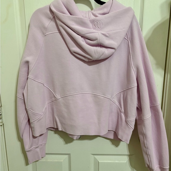 Light Pink Zip-Up Scuba Hoodie - Picture 3 of 3